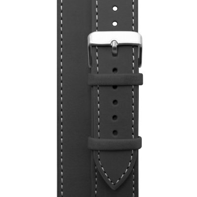  Cozistyle Double Tour Leather Watch Band Black