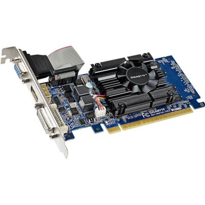 GigaByte GV-N610-1GI  PCI-E GeForce GT 610 Low Profile 1Gb GDDR3 64bit 40nm 810/1333MHz DV