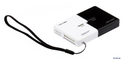 (AII in 1) USB 2.0 Orient + HUB 3port CR-740, 2in1, Black/White