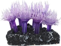 Коралл для аквариума Уют "Актинии малые фиолетовые", силиконовый, высота 6 см