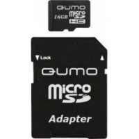   MicroSD 16Gb QUMO (QM16GMICSDHC4) SDHC Class 4 + 