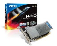 MSI N210-MD1GD3H/LP  PCI-E GeForce 210 Low Profile 1GB GDDR3 64bit 40nm 589/1000MHz DVI(HD