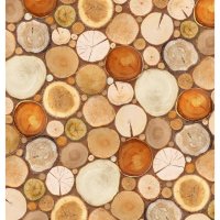 Фотообои бумажные Твоя планета 194х204 м, Деревянная мозаика Люкс
