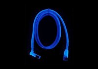  Revoltec S-ATA Cable 90 angeled, 100cm UV-Active Blue