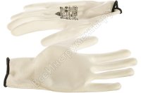 Полиэстеровые перчатки с полиуретановым покрытием Delta Plus цвет белый р.9 VE702P09