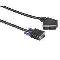 Кабель Scart (m) - VGA (15 контактный HDD m) 5.0 м, черный (H-43198)