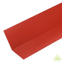 Планка примыкания верхняя с полиэстеровым покрытием красная 2 м