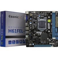 Мат. плата Esonic H61FEL-U (RTL) LGA1155 (H61) PCI-E Dsub+HDMI LAN SATA MicroATX 2DDR3