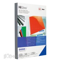 Обложки для переплета GBC A4 250 г/м 2 красный (100 шт) HiGloss
