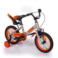 Велосипед детский двухколесный Mobile Kid ROADWAY 14", SILVER ORANGE