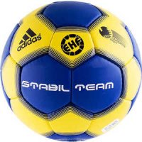 Мяч гандбольный Adidas Stabil III MS, арт. E41663, р.1, цвет: желто-синий