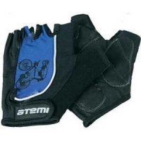 Atemi 01-318 перчатки велосипедные, цвет синий, Размер, S