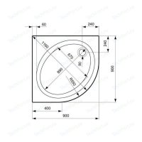 Ideal Standard Connect  90  90  (K198401)