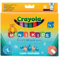 Фломастеры Crayola Смываемые, 12 шт. (в универсальной упаковке) 8329