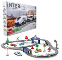 Железная дорога "Большое путешествие" скорый электропоезд, тунель, свет, звук, аксессуары (Т20835)