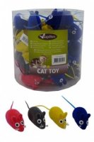Papillon игрушка для кошек "Мышка-норушка", вельветовая, 6 см