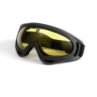 Очки-маска для горнолыжного, мото, вело, экстремальных видов спорта (желтые)