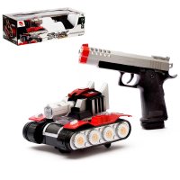 Игрушка Танк "Артиллерия", с пистолетом, световые и звуковые эффекты, работает от батареек