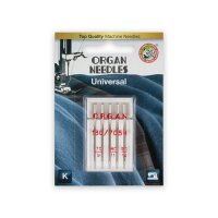 Иглы для бытовых швейных машин "Organ Needles" (универсальные), ассорти, №70-90, 5 штук, арт. 130/70