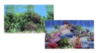 Фон двухсторонний для аквариума PRIME Коралловый рай/Подводный пейзаж 30х60см (9099/9031)