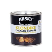 Краска по металлу Husky Klondike глянцевая цвет черный 0.25 л RAL 9005