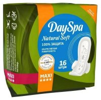 Day Spa прокладки Natural Soft Maxi, 4 капли, 16 шт.