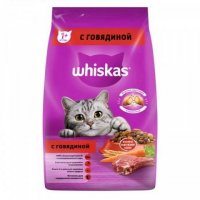 Корм сухой для кошек подушечки паштет говядина Whiskas