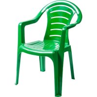 Кресло садовое 40х39х79 cм пластик зеленый (оттенок в ассортименте)