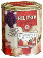 Чай черный Hilltop Strawberry & cream подарочный набор, 100 г