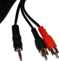   Audio MiniJack (3.5mm) - 2*RCA, 2.5m