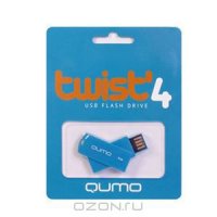  Flash USB drive QUMO 4Gb Twist, marine RET