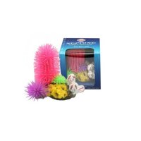 Коралл для аквариума Fauna International фиолетовый-синий-розовый 16 х 10 х 15 см
