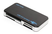 - Card Reader Transcend All in 1 Multi Black USB 3.0 SDHC (TS-RDF8K)