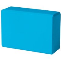 Блок для йоги Torres (арт. YL8005), размер 7,6x15,2x22,8 см, цвет: голубой