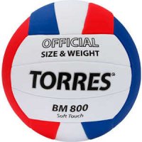 Мяч волейбольный тренировочный Torres BM800 арт. V30025, размер 5, бело-сине-красный