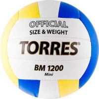 Мяч волейбольный сувенирный Torres BM1200 Mini, арт. V30031, размер 1, сине-желтый