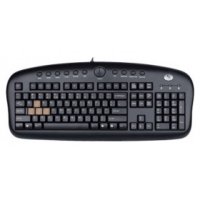 Клавиатура A4 KB-28G-1, USB, серый + черный