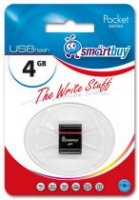  Flash USB Smart Buy 4GB Pocket series Black (SB4GBPoc K)