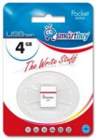 Smart Buy SB4GBPoc W  USB 2.0 4GB Pocket series White