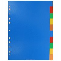 Разделитель цветовой "Erich Krause", 10 цветов, формат А 4