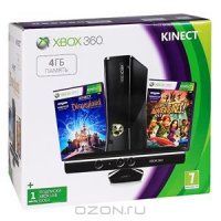   Microsoft XBox 360 4Gb KINECT+ "Kinect Adventures!","Disneyland adventures"