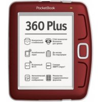   Pocketbook 360 Plus (512)(DarkRed)(5",800x600,2Gb,FB2/PDF/DJVU/RTF/PRC/CHM/EPUB/DO