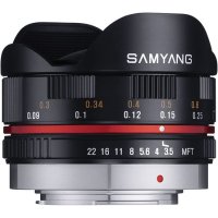  Samyang 7,5mm f/3.5 UMC Fish-eye Panasonic/Olympus Micro 4/3 (MFT) Black