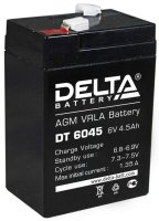 Аккумуляторная батарея Delta DTM 6045 Батарея 6 В, 4,5 Ач, 70 мм/47 мм/107 мм