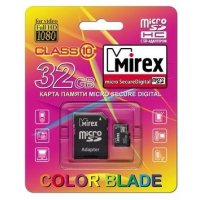   Mirex microSDHC Class 10 32GB + SD adapter