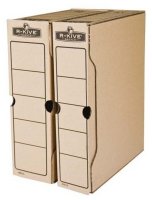 Короб архивный Fellowes R-Kive Basics 80mm (внутр.размер 80 х 250 х 315 мм, до 650 лист A4, с замком