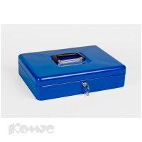 Метал.Мебель Office-Force Кэшбокс 10002, ключ,синий,370 х 280 х 90