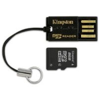   MicroSD 8Gb Kingston (MBLY4G2/8GB) Class 4 microSDHC + Adapter + USB Reader