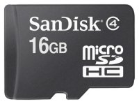   SanDisk (microSDHC-16Gb Class4) microSecureDigital High Capacity Memory Card