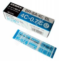 Стержень для шариковых ручек Zebra 4C (BR-8A-4C-BL) 0.7 мм синий